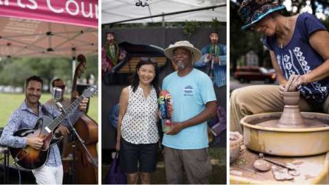 Arts Market New Orleans in Marsalis Harmony Park -March