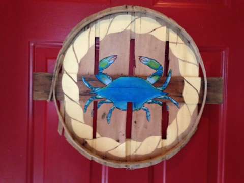 Blue Crab With Rope Edging