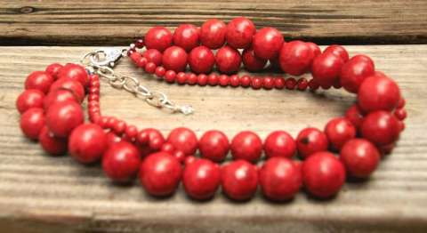 Bamboo Coral Statement Neckalce