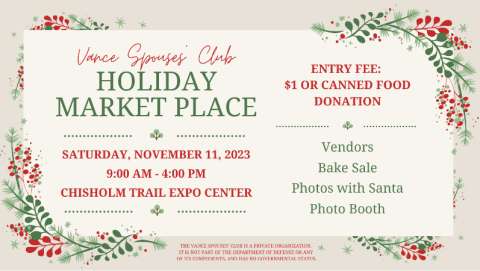 Vance Spouse's Club Holiday Marketplace