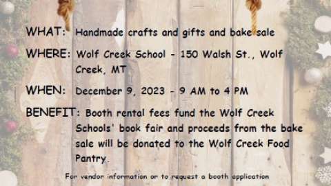 Wolf Creek Homemade For the Holidays Craft Bazaar