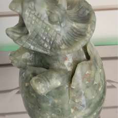 Hatching Triceratops in Jade