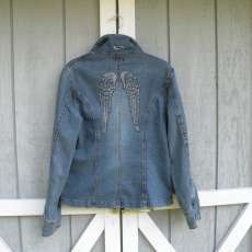 Beautiful Hand Painted Denim Jacket