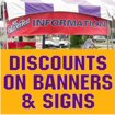 Discounts on Festival Banners