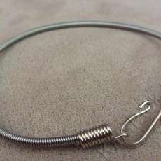 Hand Crafted Upcycled Bass String Bracelet
