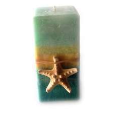 Seagrass Pillar Candle