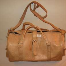 Moroccan Leather Hand stitched  large travelling bag