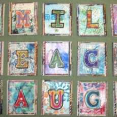 FUN Upcycled NAME Letter Art ~~ Choose your own letters!