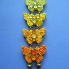 Yellow and Orange Butterflies in the Sky