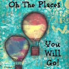 Oh The Places You Will Go, 8" x 10" mounted print