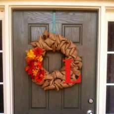 Custom fall wreath