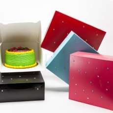 Rhinestone Decorated Cake Boxes