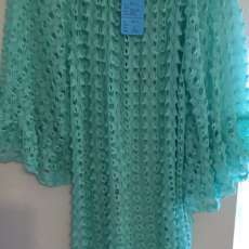 Mint green tunic or long blouse