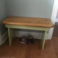 Wooden Painted Country Bench
