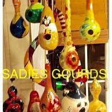 Various painted gourds