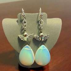 Angel Moonstone Earrings