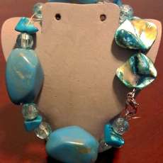 Turquoise and Mother of Pearl Bracelet