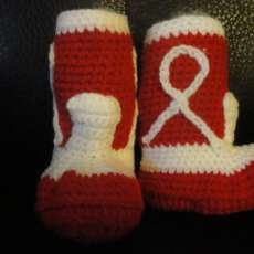 crochet baby booties, 100%handmade