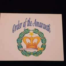 Order of the Amaranth note card