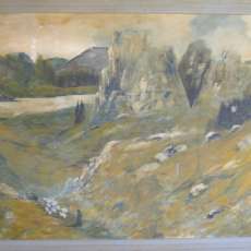 Oil Painting by Tim Oleary. 52"x88" including frame