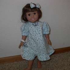 American Girl Doll Nightgown with blinders