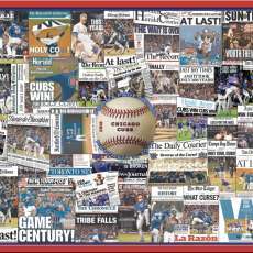 Chicago Cubs 2016 World Series Newspaper Collage Print Art-16x20" Print