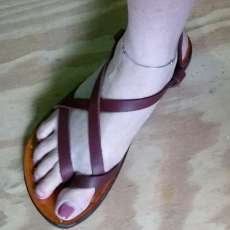 Custom Made 100% Leather Sandals ,Jesus, Hippy Style