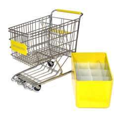 Yellow Dreamkeeper Minis Shopping Cart with Matching Insert and Divider