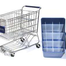 Blue Dreamkeeper Mini Shopping Cart with Matching Insert and Divider