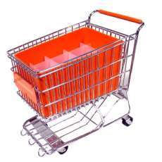 Orange Dreamkeeper Mini Shopping Cart with Matching Insert and Divider