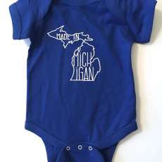 Infant onesie one piece Made In Michigan - Awesome Baby Shower Gift