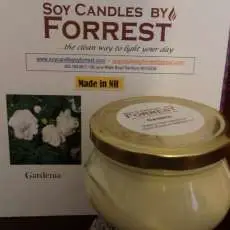 Gardenia Soy Candle in 10oz.Tureen Jar with cover