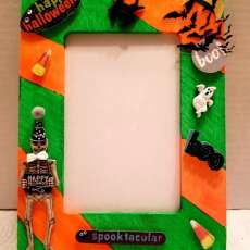 Halloween Decorated Picture Frame