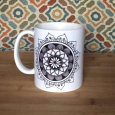 11oz Mug with hand drawn design double side printed