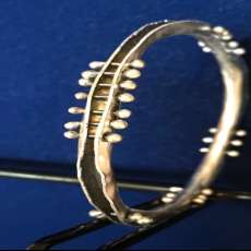 .925 Sterling Silver Wave Bangle Bracelet