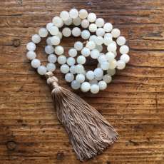 Moonstone with tassel necklace