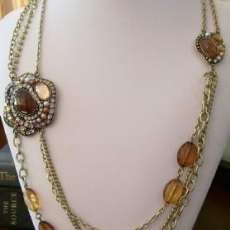 Chunky Elegant Layered Beaded Stone Necklace Set