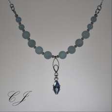 Natural Aquamarine Sterling Silver Jewelry Set