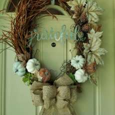 Extra Large Oval Fall Welcome Wreath