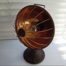Repurposed Antique Radiant Heater Lamp