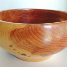 Gloss Rub red cedar bowl