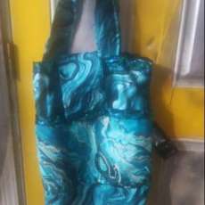 Blue river shopping bag