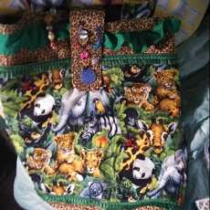 Jungle animals shopping bag