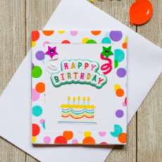 Birthday Magnetic Note Card