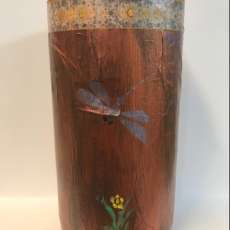 Decorative Vase Dragonflies