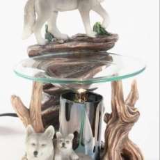 Wolf Wickless Candle Burner