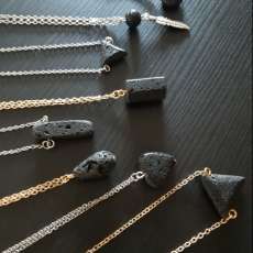 lava stone essential oil necklaces