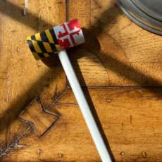 Maryland Flag Painted Crab Mallet