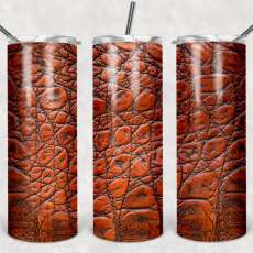 20oz Leather tumbler - Sublimation - Stainless Steel