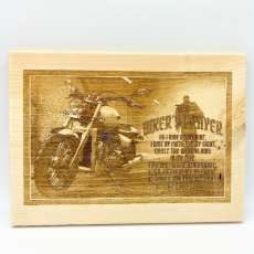 8x12 Laser Engraved Biker's Prayer Sign “FREE SHIPPING”